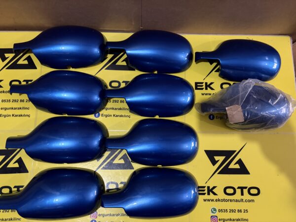 7701471854 clio 2 megane 1 scenic sol ayna kapağı mavi
